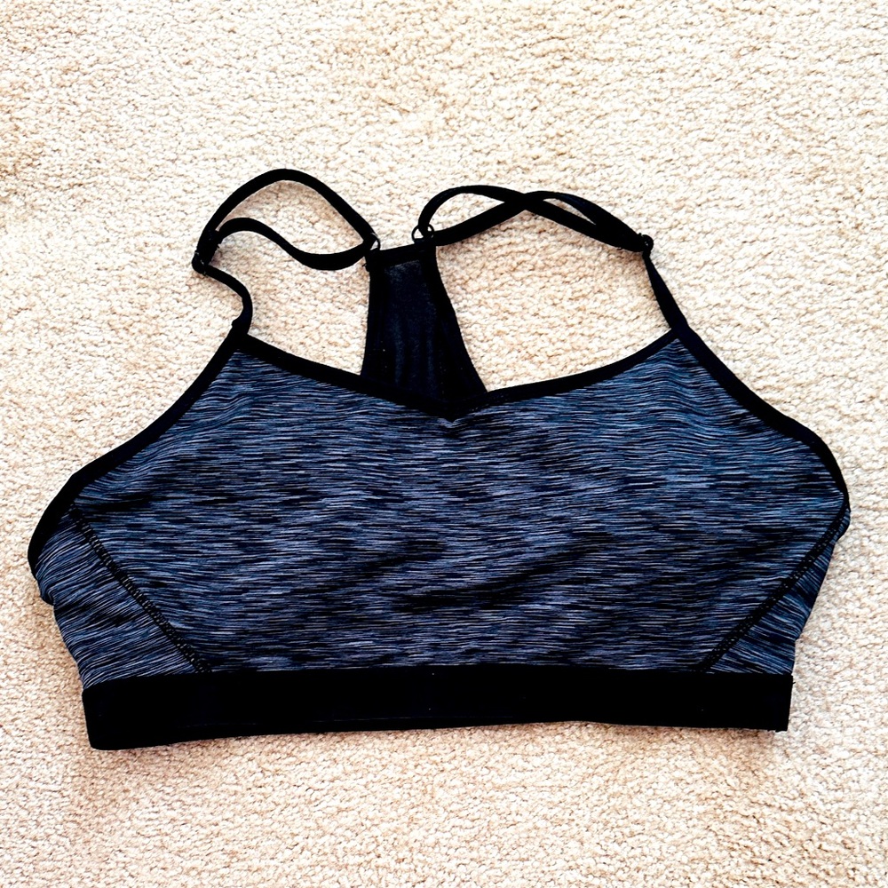 Black/Grey Sports Bra